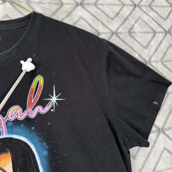 Aaliyah T shirt Vintage retro Spray paint style black - Picture 4 of 11